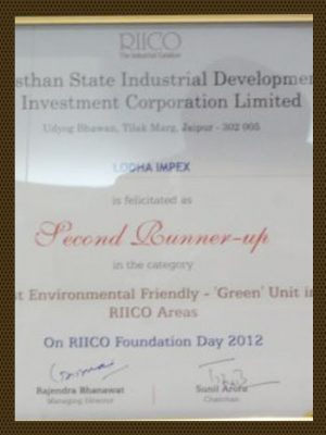 Most Environmental Friendly Green Unit in RIICO